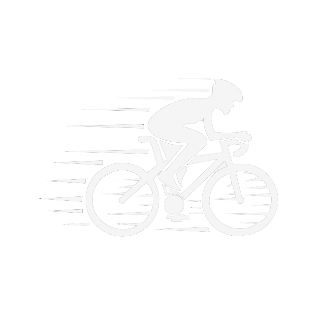 Logo do site, homem em bicicleta